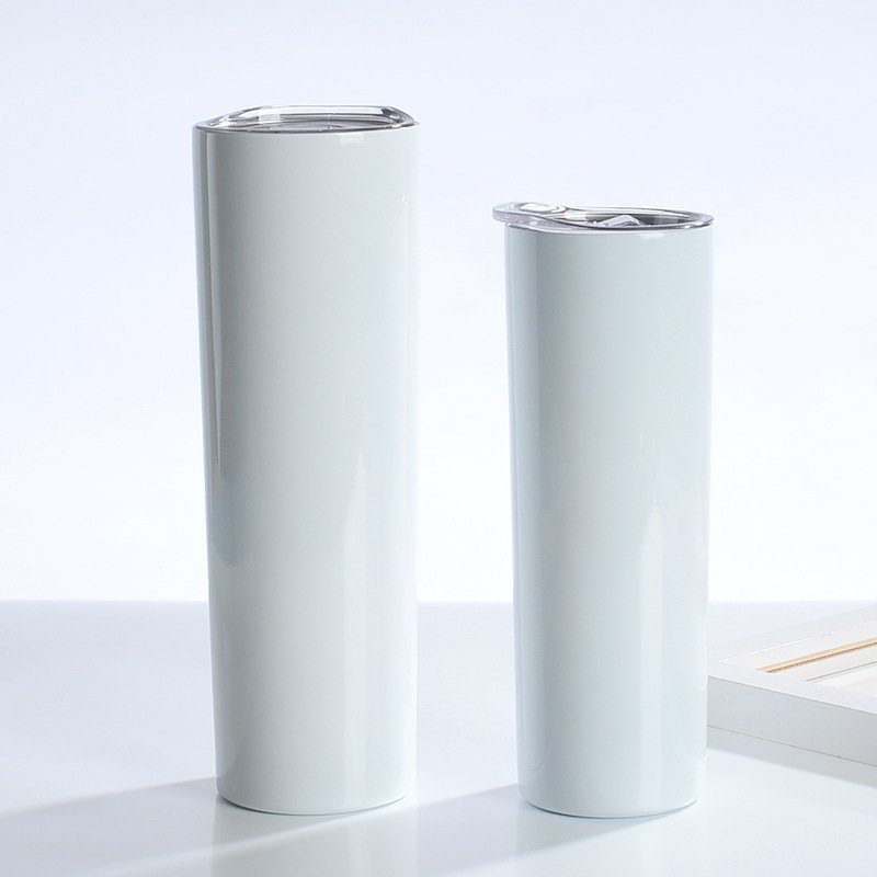 Wholesale White color Sublimation cups stainless steel vacuum sublimatioon blanks tumblr cups