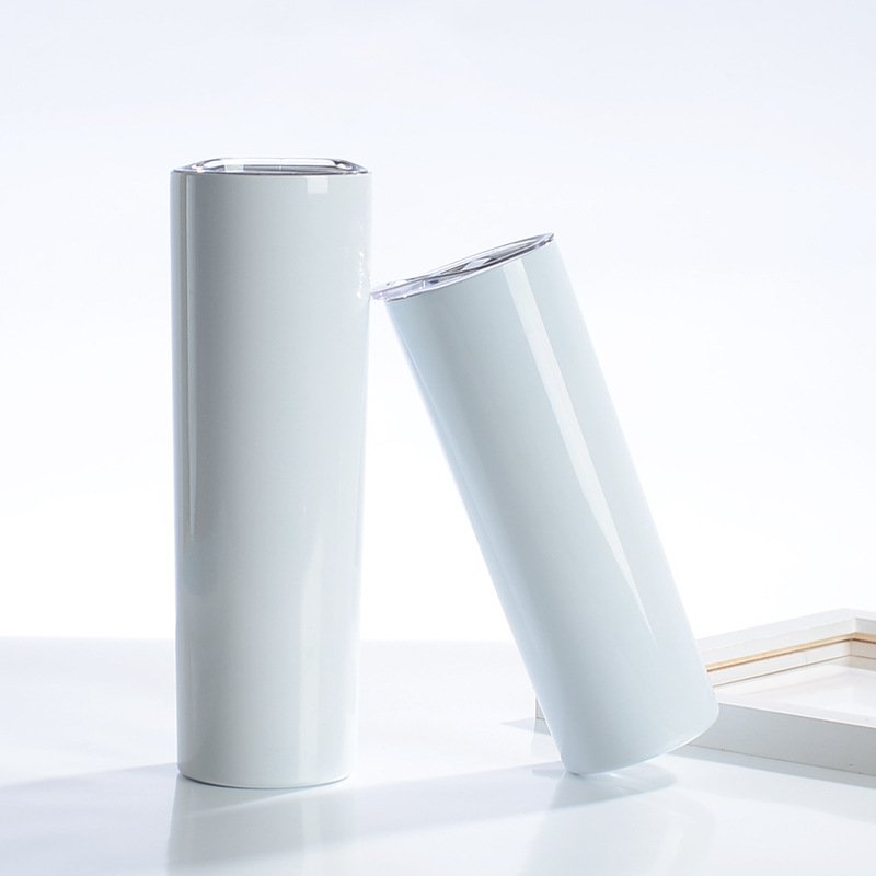 Wholesale White color Sublimation cups stainless steel vacuum sublimatioon blanks tumblr cups