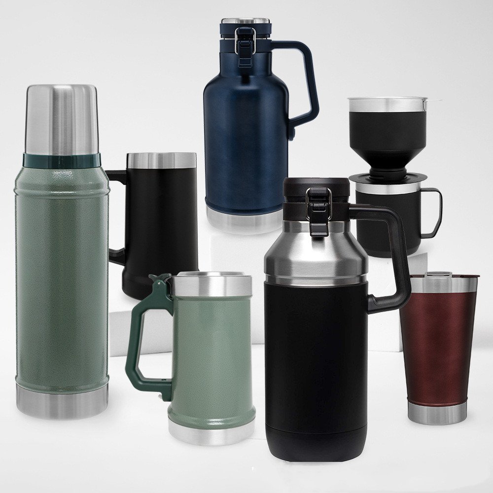 Copo termico 1300ml Thermoses vacuum flask Classic Stainless steel Double wall Insulated water bottles Termos
