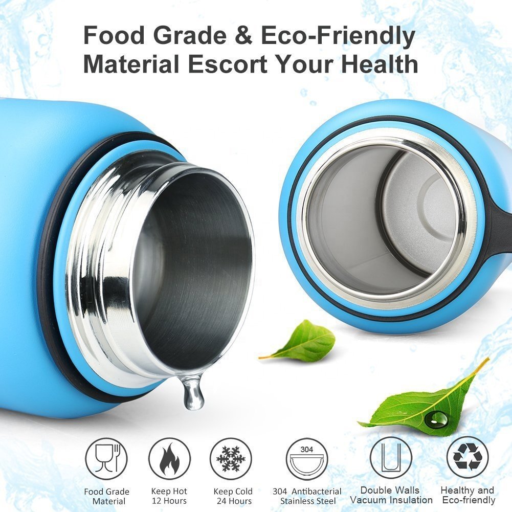Newly Designed Insulated Vacuum Flask Thermos Cup Sports Stainless Steel Water Bottle with Customized Logo Customized Color