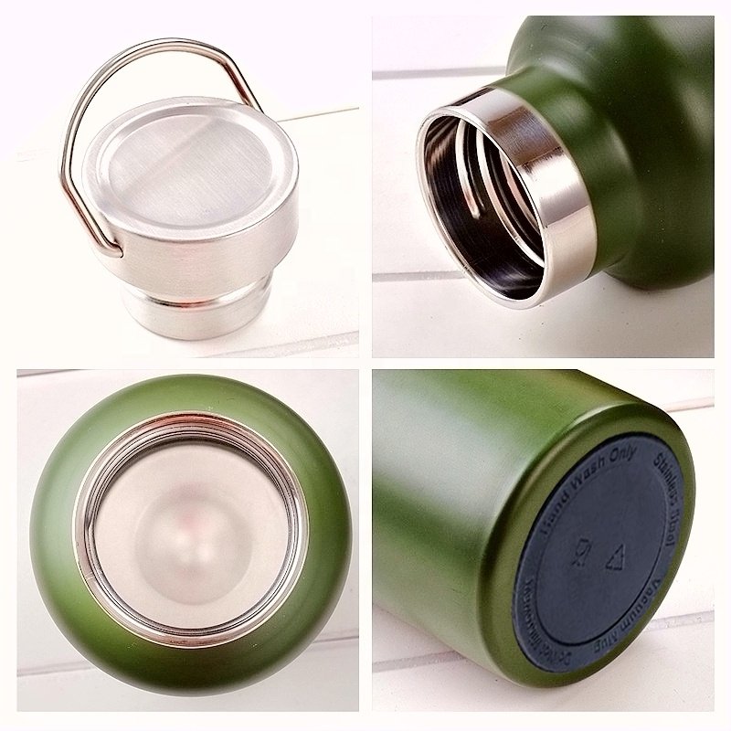 Newly Designed Insulated Vacuum Flask Thermos Cup Sports Stainless Steel Water Bottle with Customized Logo Customized Color