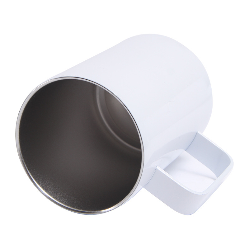 Double Wall Vacuum Travel cup Tumbler Handgrip Water Bottle 12oz Stainless Steel Mugs with Handle and Lid