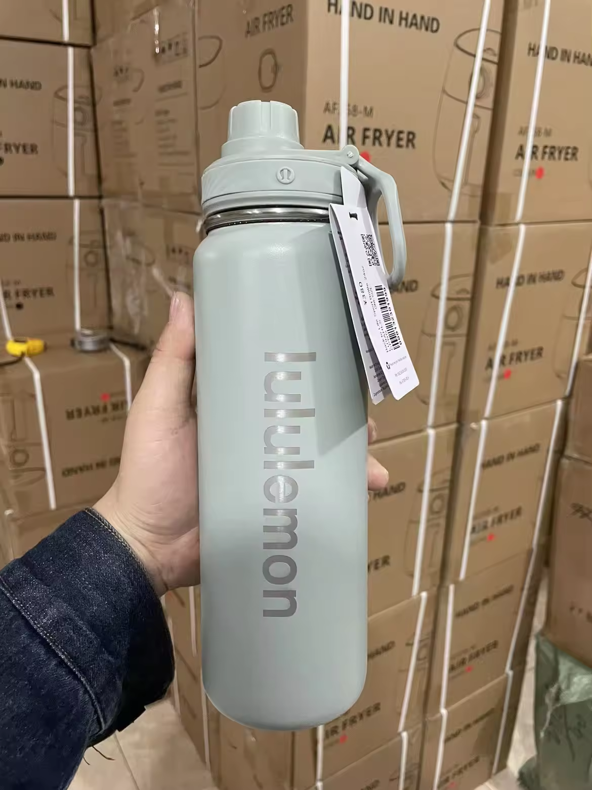 Outdoor Sports Kettle 710M Students Insulated Cold Water Cup Water Bottle Lululemonl Double -layer Stainless Steel Minimalist