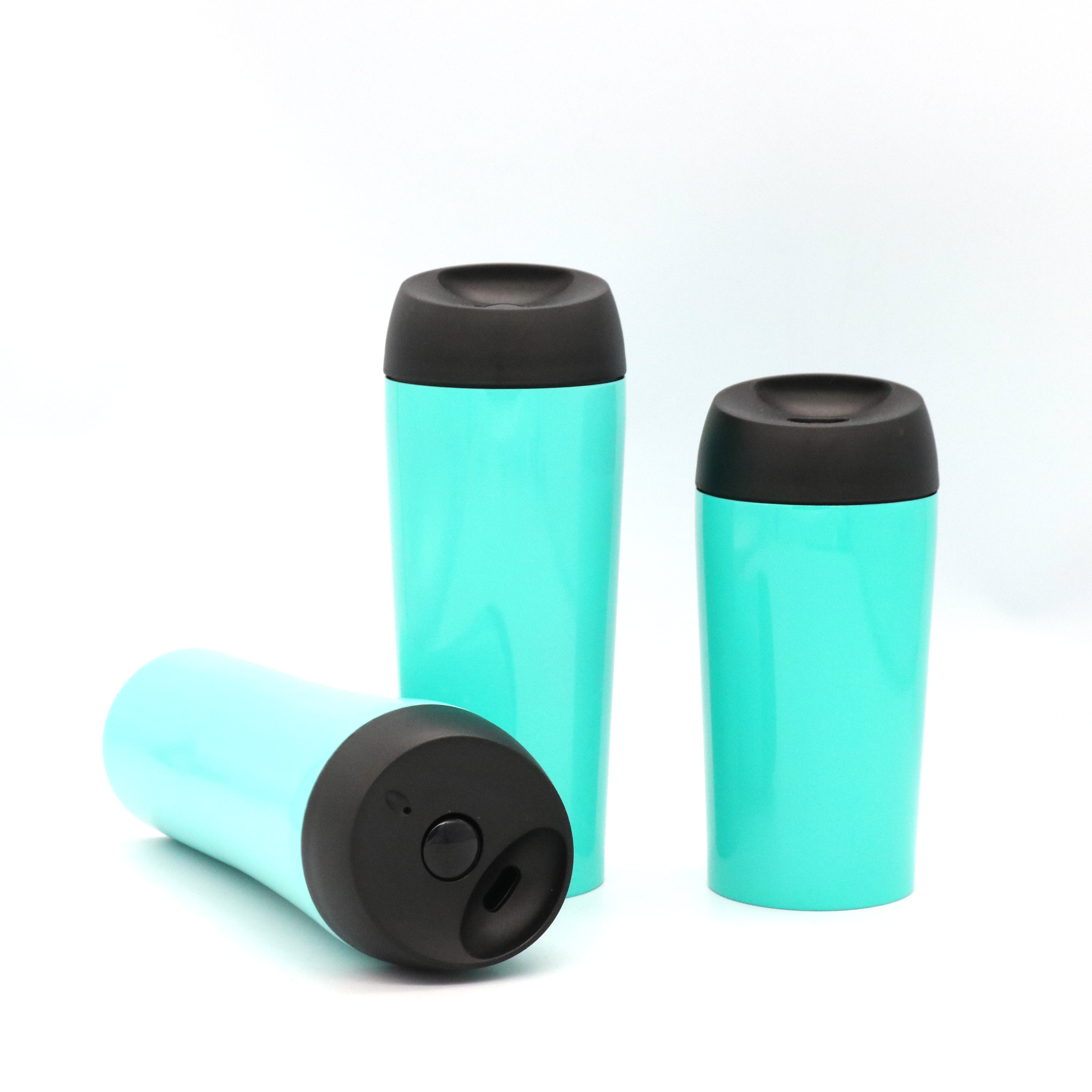 Customizede Double Wall Vacuum Insulated Travel Coffee Mugs Thermal Coffee Cup With Press Button Lid 350/450/550ml