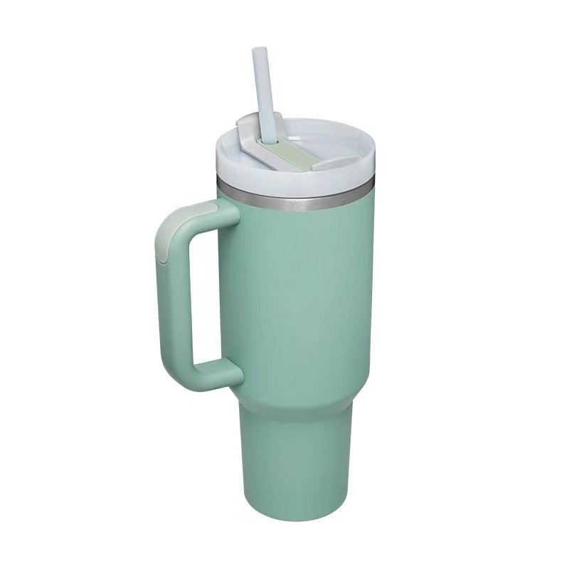 Hot sale simply 40oz sublimation tumbler travel mug double wall stainless steel 40oz tumbler with handle and straw