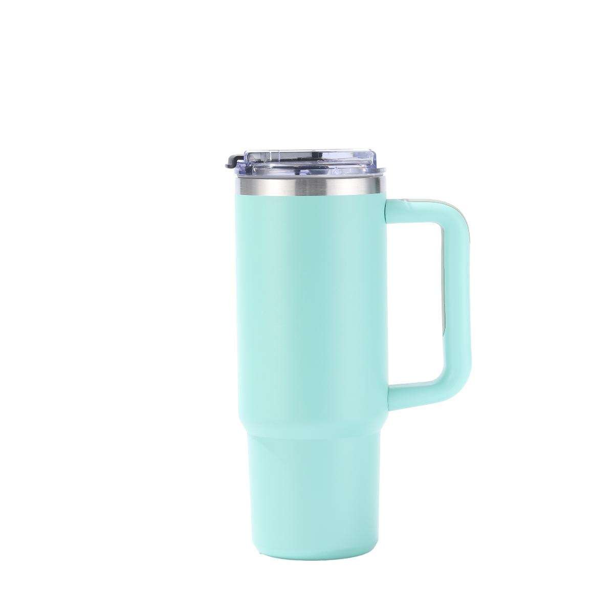 Custom Hot Selling Tumbler with Handle and Straw Lid Insulated Double Wall Cup Reusable Stainless Steel Water Bottle