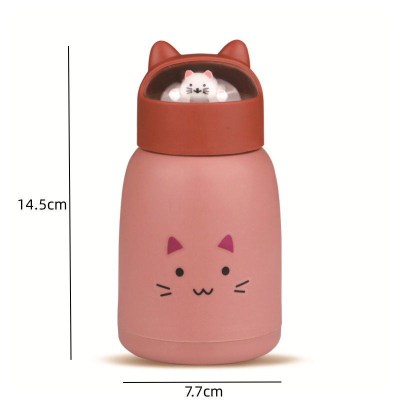 Reusable Cartoon Water Cup Portable Outdoor Sports Fitness Glass Water Bottle Student Mini Cute Travel Mug Coffee Cup