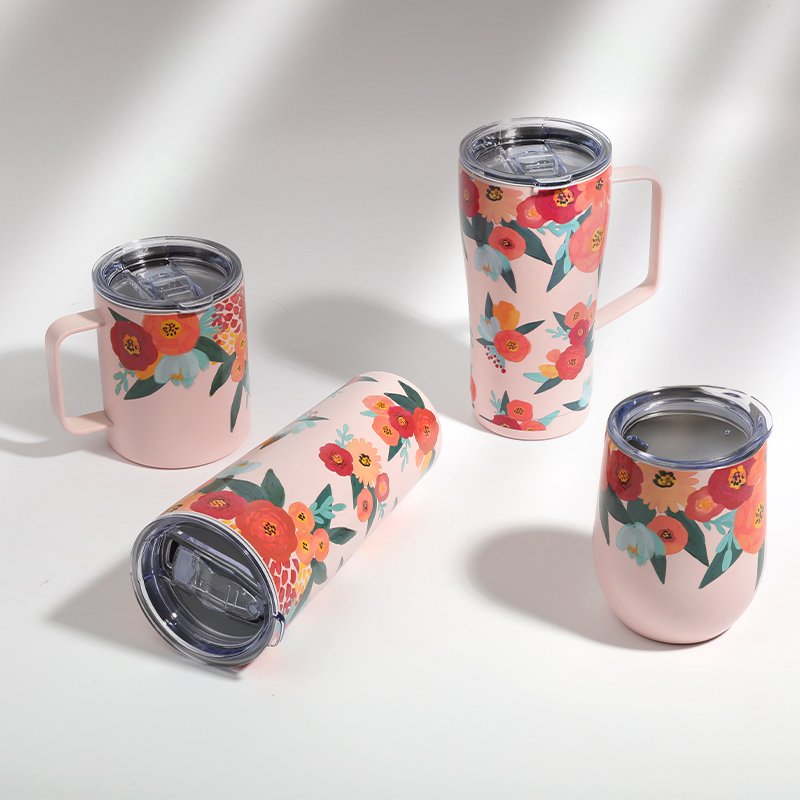 Wholesale Bulk Custom Double Wall Decal Printed 12oz Vacuum Insulated Wine Water Bottle 20oz Stainless Steel Tumbler