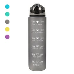 Hot selling products 2023 Fashion 1 gallon time marker water bottle time with time market markings timer marker straw