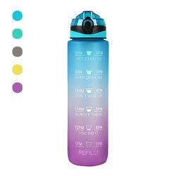 Hot selling products 2023 Fashion 1 gallon time marker water bottle time with time market markings timer marker straw