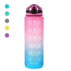 Hot selling products 2023 Fashion 1 gallon time marker water bottle time with time market markings timer marker straw