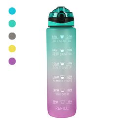 Hot selling products 2023 Fashion 1 gallon time marker water bottle time with time market markings timer marker straw