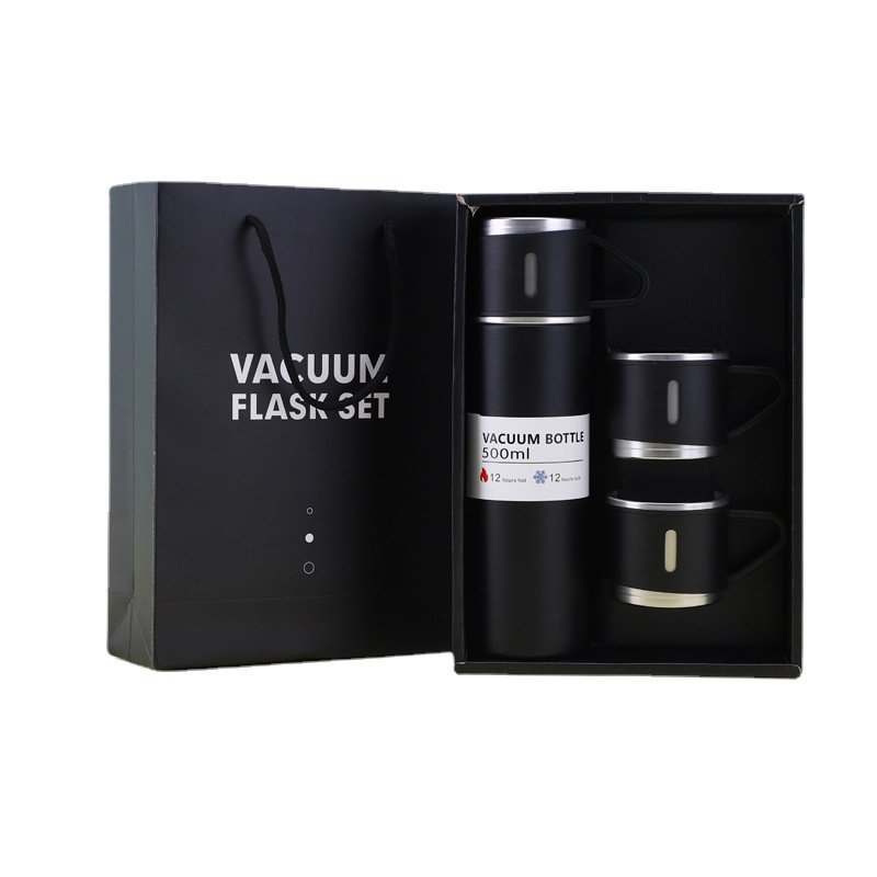 Double Wall 304 Stainless Steel Wine Tumbler Insulated Water Bottle Vacuum Flask Thermos Mug Gift Set