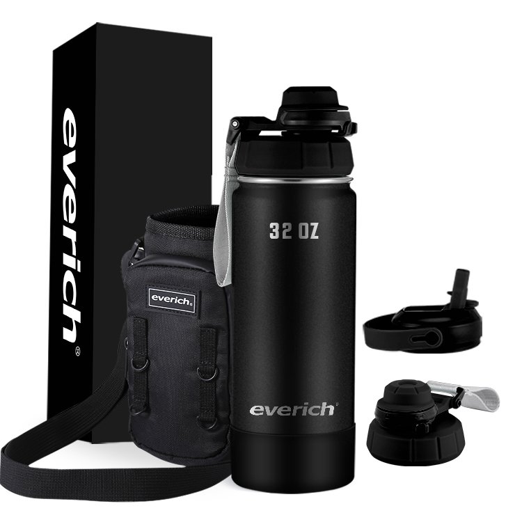 Hydro water bottle Multiple LIDS are available with food container and bottle brush custom logo custom pattern