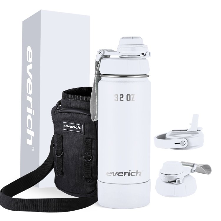 Hydro water bottle Multiple LIDS are available with food container and bottle brush custom logo custom pattern