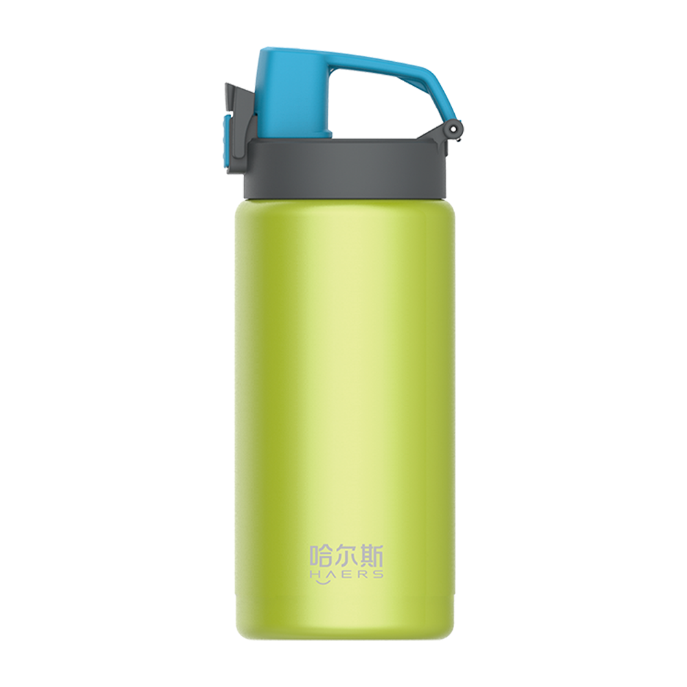 HAERS Custom Logo portable insulated stainless steel water bottles BPA free Drink Sports gym Water Bottle
