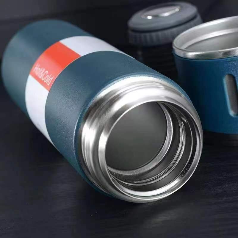 500ml Thermos luxury Corporate Business Gift box set drinkware set thermos Vacuum flask stainless steel water bottle with 2 cup