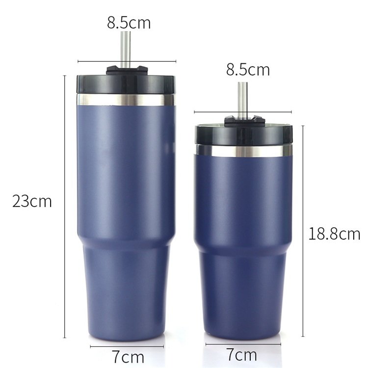 Wholesale new custom double wall mugs stainless steel water bottle cup camping tumbler cups with twisted lid