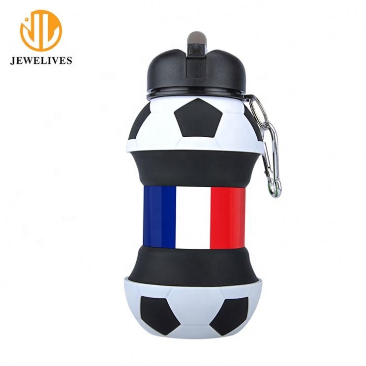 OEM/ODM Wholesale Gym Outdoor Sport BPA Free 550ml Travel silicone Folding collapsible cups Foldable Water Bottle