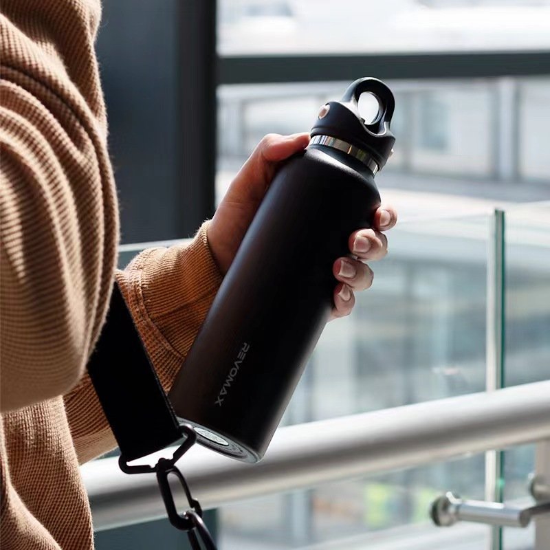2024 Hot Sale RevoMax Double Wall Stainless Steel Insulated Sport Water Bottle With No Screw Lid