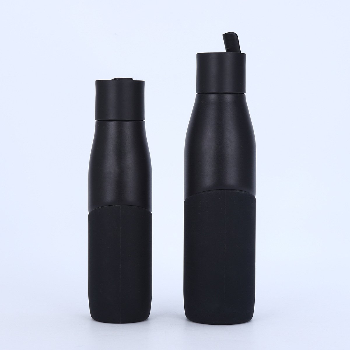 WHOLESALE PROMOTIONAL 550ML SPORTS OUTDOOR PORTABLE STAINLESS STEEL DOUBLE WALL VACUUM FLASK WATER BOTTLE W SILICONE SLEEVE