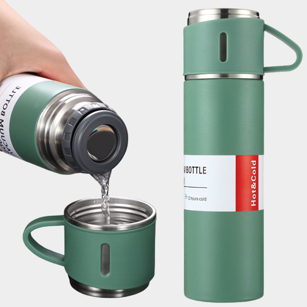 500ml termos vacuum flask gift set 304 double wall stainless steel insulated thermos bottle