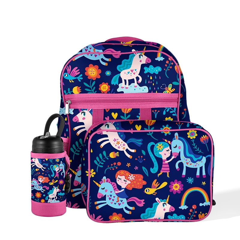 new design 450ml plastic lunch box stainless steel water bottle wholesale sets for kids school outdoor camping