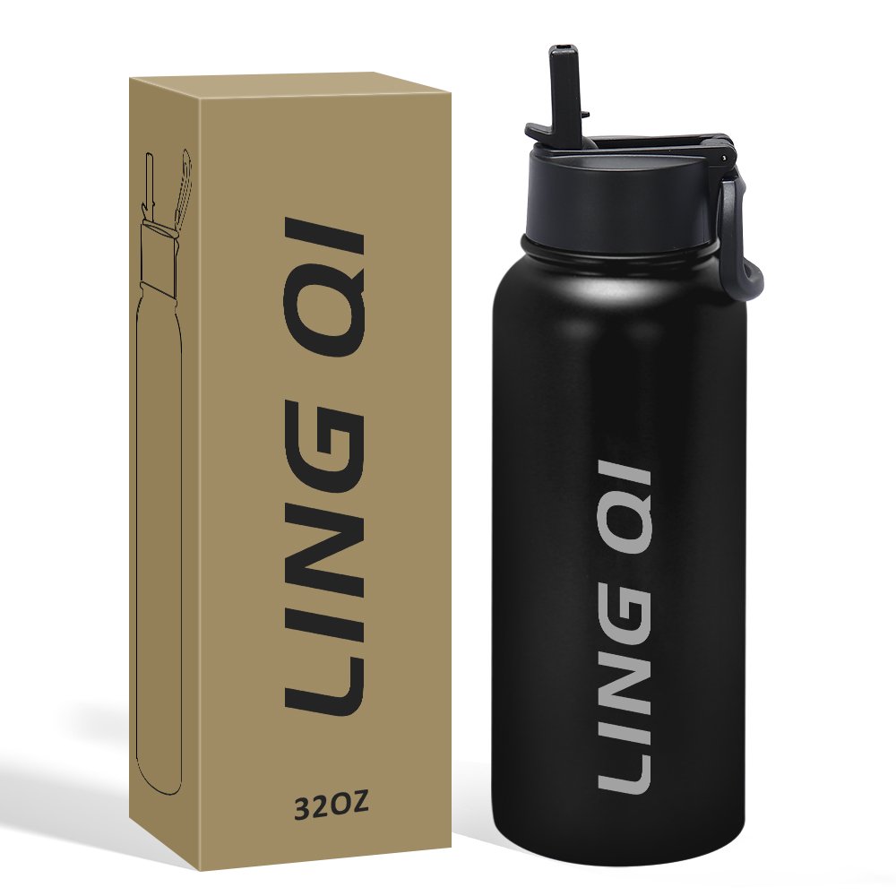Custom Double Wall Insulated Large Vacuum Flasks Stainless Steel Sports Water Bottles Thermos Vacuum Flask