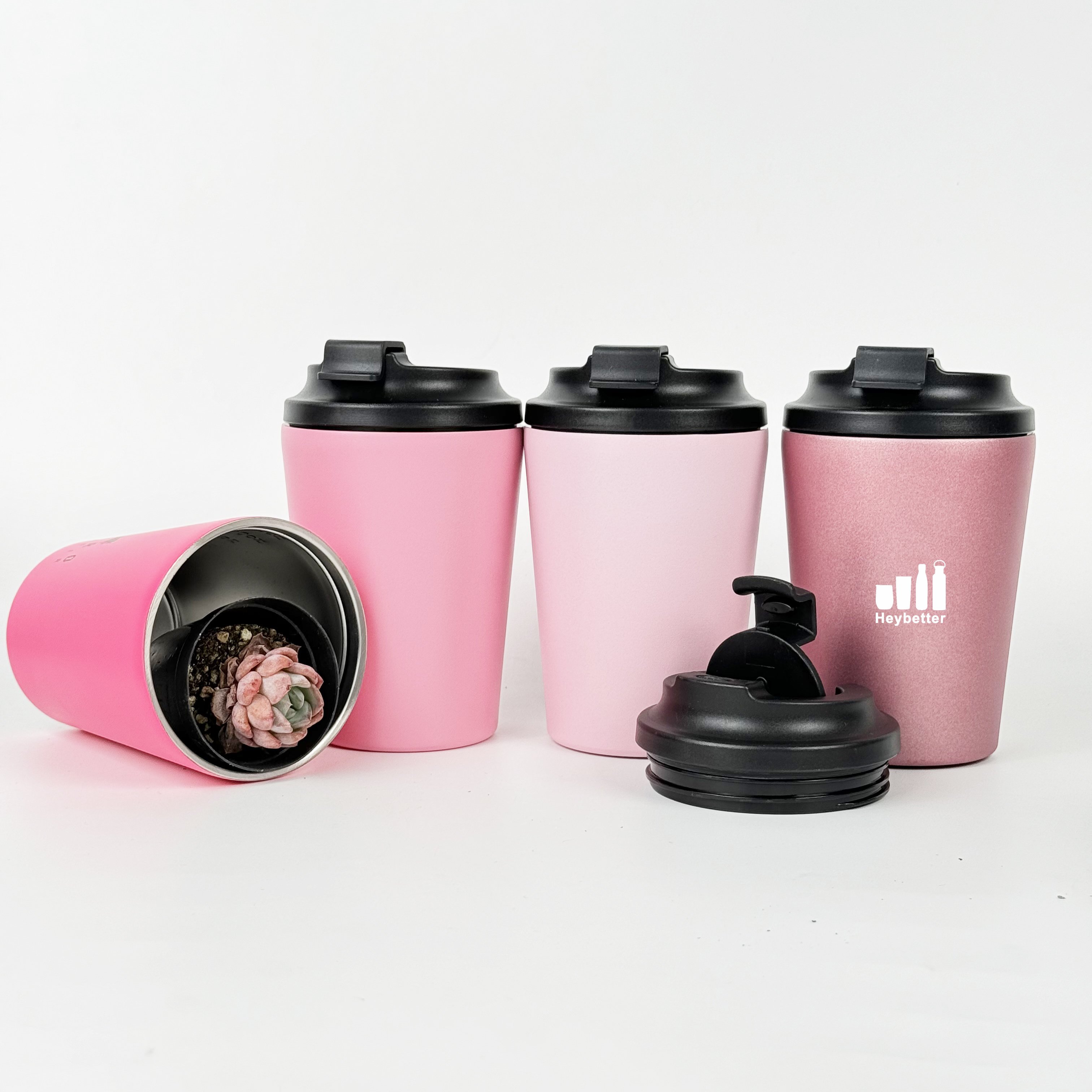 12 ounce Leak-Proof 8oz 12oz Reusable Tumbler Stainless Steel Double Wall Coffee Travel Sport Tea Mug BPA-free Sustainable Cup
