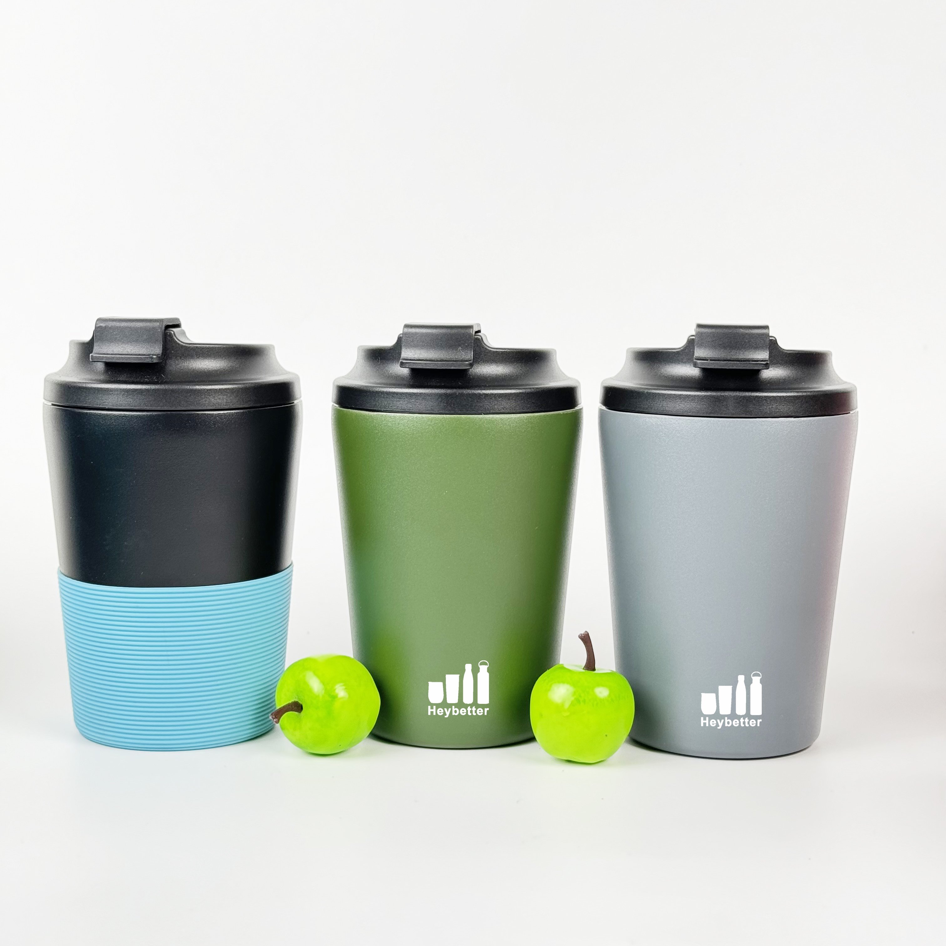 12 ounce Leak-Proof 8oz 12oz Reusable Tumbler Stainless Steel Double Wall Coffee Travel Sport Tea Mug BPA-free Sustainable Cup