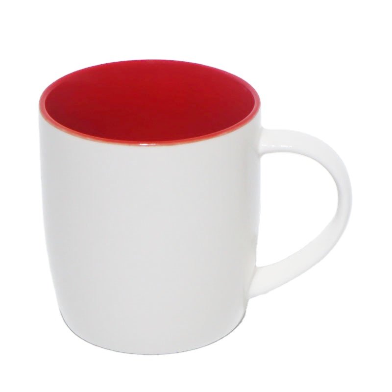 Good Quality Sublimation Ceramic Mug Inner Handle Color Glazed Mugs Customized Cups