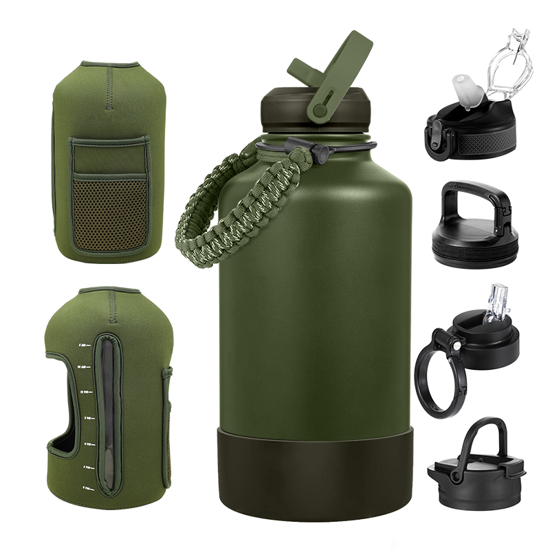 64oz 128oz Wholesale Stainless Steel Water Bottle One Gallon Beer Jug Vacuum Insulated Water Bottle Beer Growler