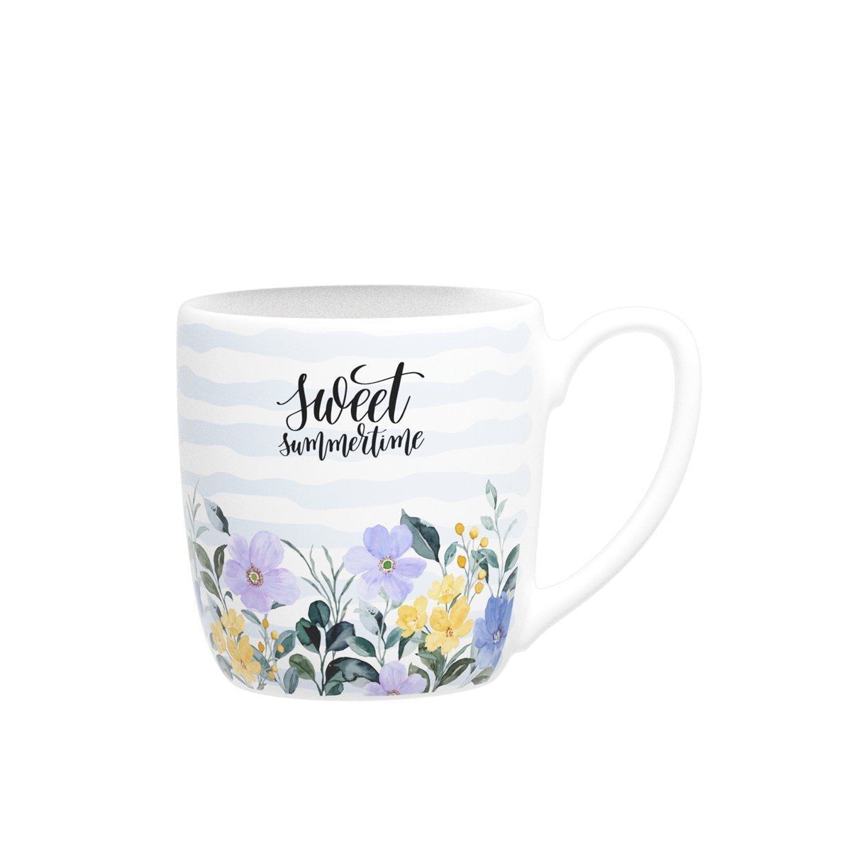 17.5 oz top grade floral fine bone china with custom printing garden theme porcelain mug set