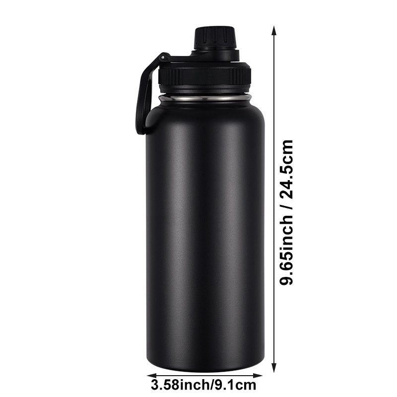 Eco-friendly Products 2024 Stainless Steel Insulated Water Bottles 32 oz Double Wall Vacuum Flask Gym Sports Thermos Bottle Cups