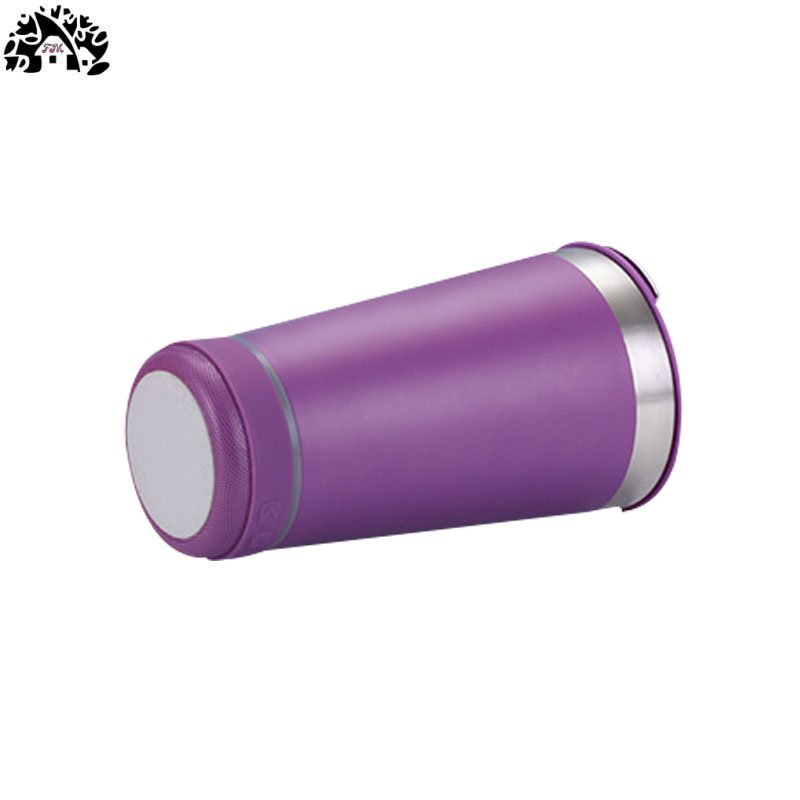 16oz Bluetooth audio car cup New portable car coffee cup 304 stainless steel thermos cup