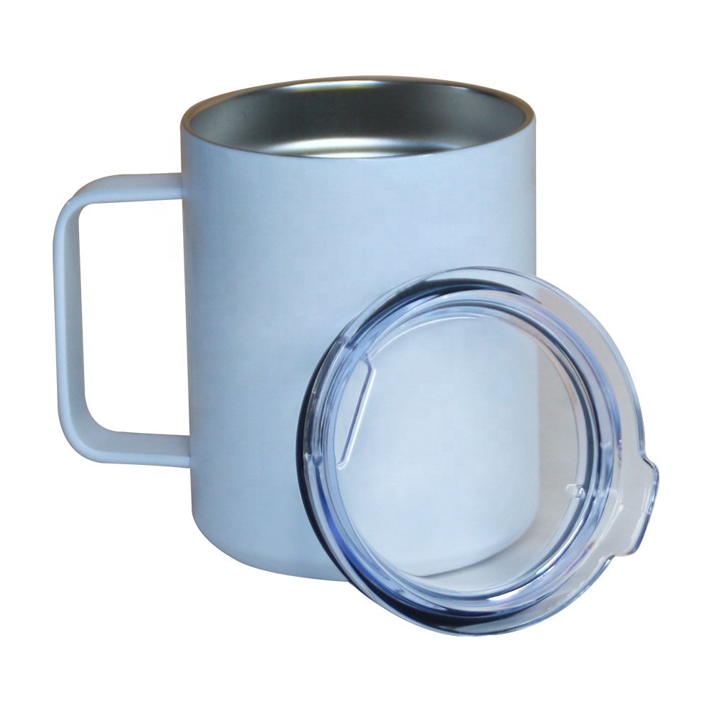 Prosub 12oz Sublimation Blanks Tumbler Cups Stainless Steel Insulated Print Photo Coffee Camp Mug With Handle