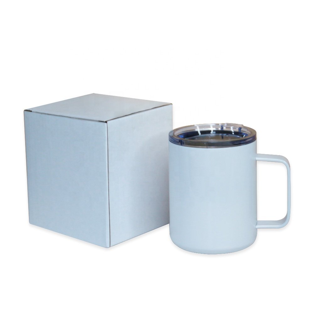 Prosub 12oz Sublimation Blanks Tumbler Cups Stainless Steel Insulated Print Photo Coffee Camp Mug With Handle
