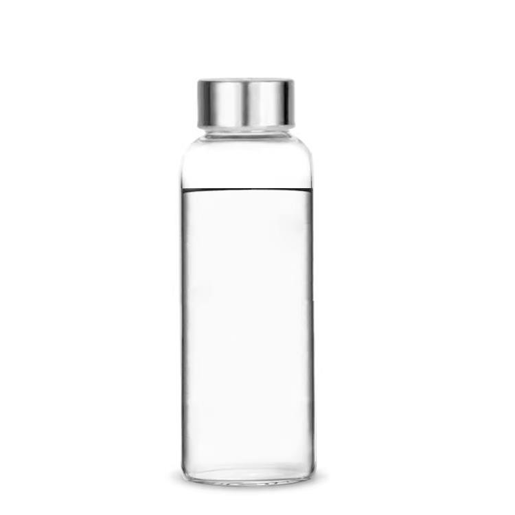 Water Bottles 18oz Reusable High borosilicate glass water bottle Perfect Travel Storing Beverages Juice