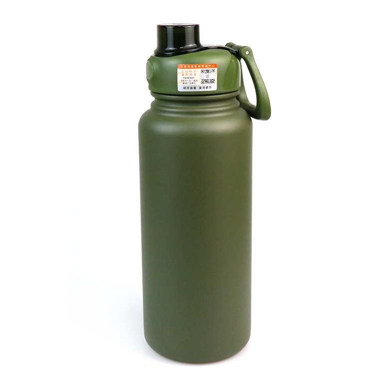 1L Stainless Steel Leakproof Double Wall Water Bottle Creative Design Hot Travel Portable Vacuum Flask with Sleeve on allibaba
