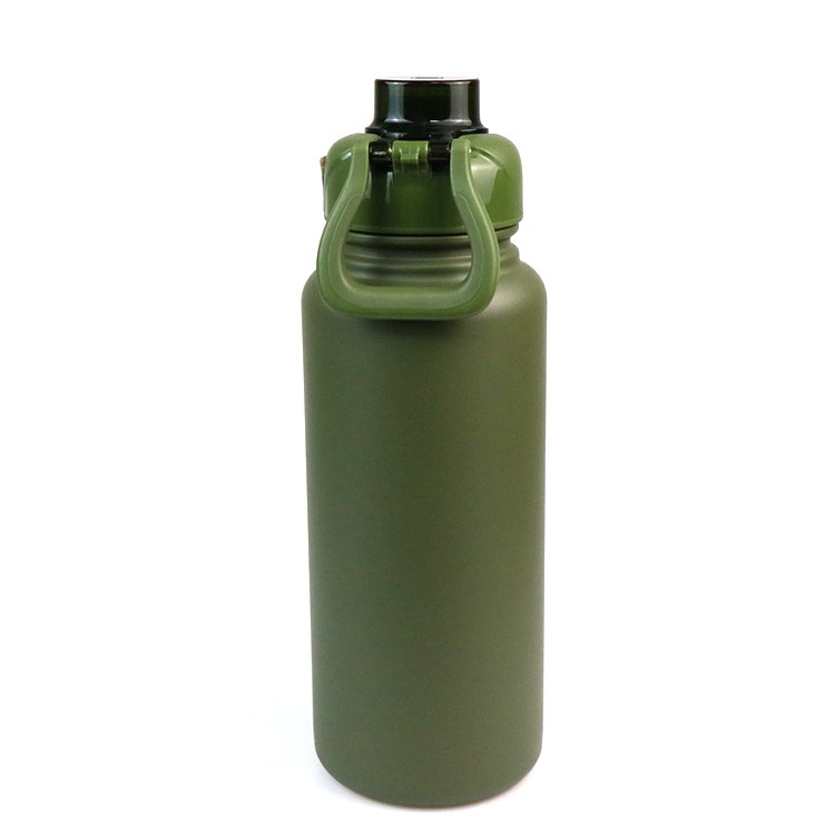 1L Stainless Steel Leakproof Double Wall Water Bottle Creative Design Hot Travel Portable Vacuum Flask with Sleeve on allibaba