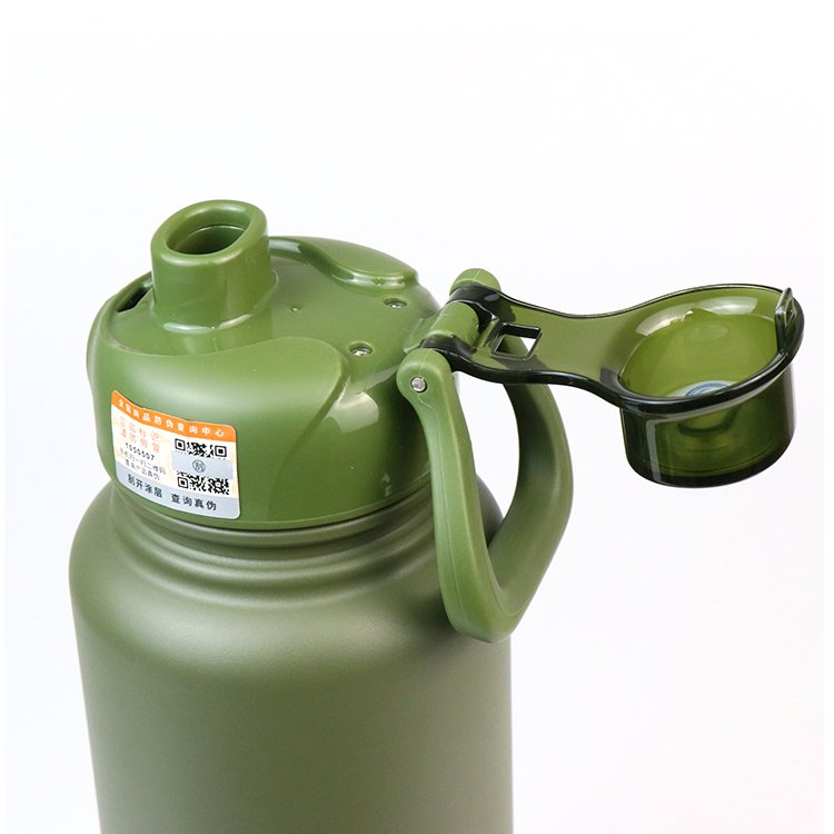 1L Stainless Steel Leakproof Double Wall Water Bottle Creative Design Hot Travel Portable Vacuum Flask with Sleeve on allibaba