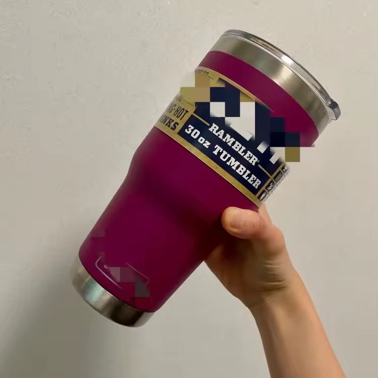 Yety 30oz Stainless Steel Double-Walled Tumbler Fashionable Cup with Logo Design Cold Thermal Insulation Lid Included Boxed Bulk