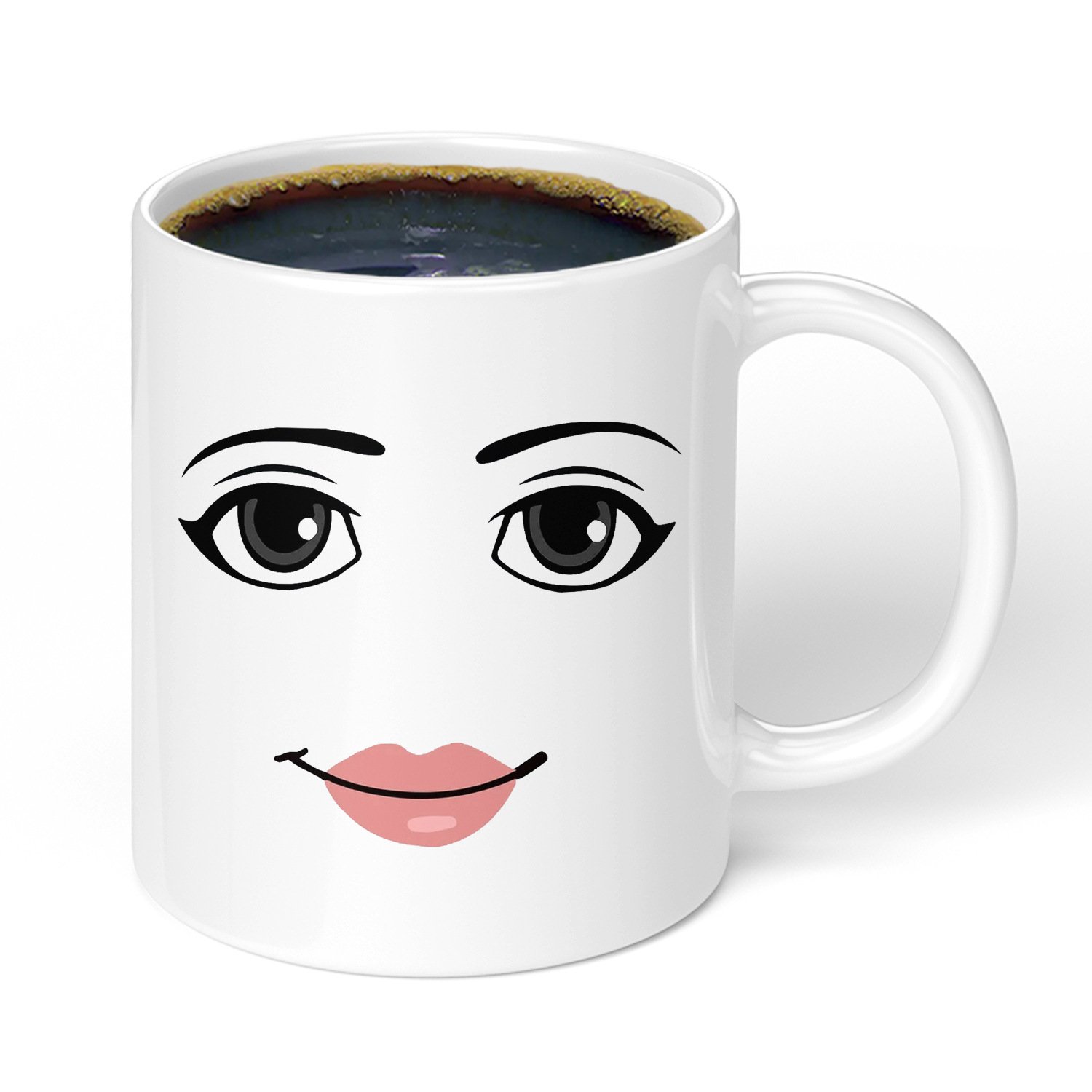 New Product Creative Facial Expression Ceramic Coffee Mug Tea Cup With Big Promotion