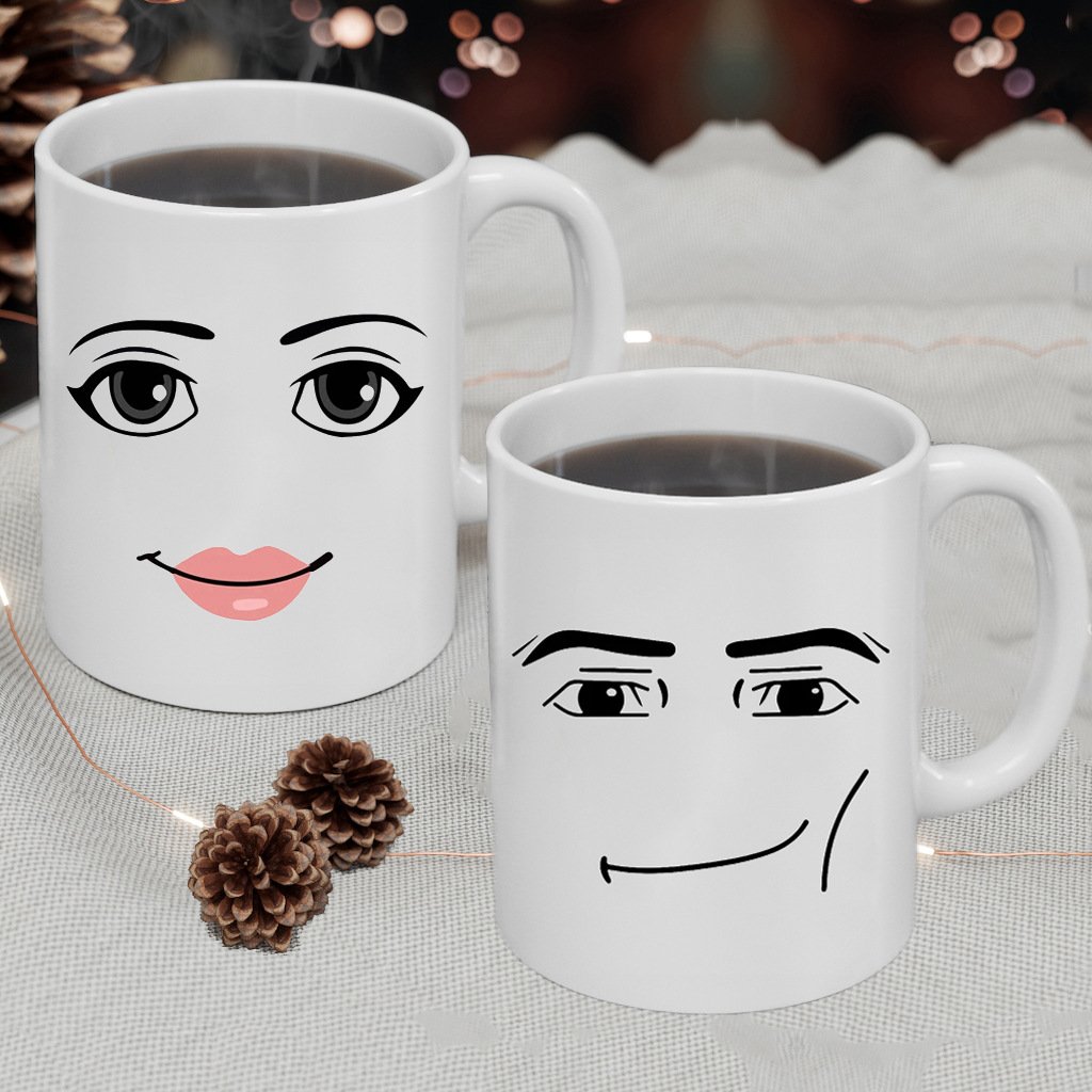 New Product Creative Facial Expression Ceramic Coffee Mug Tea Cup With Big Promotion