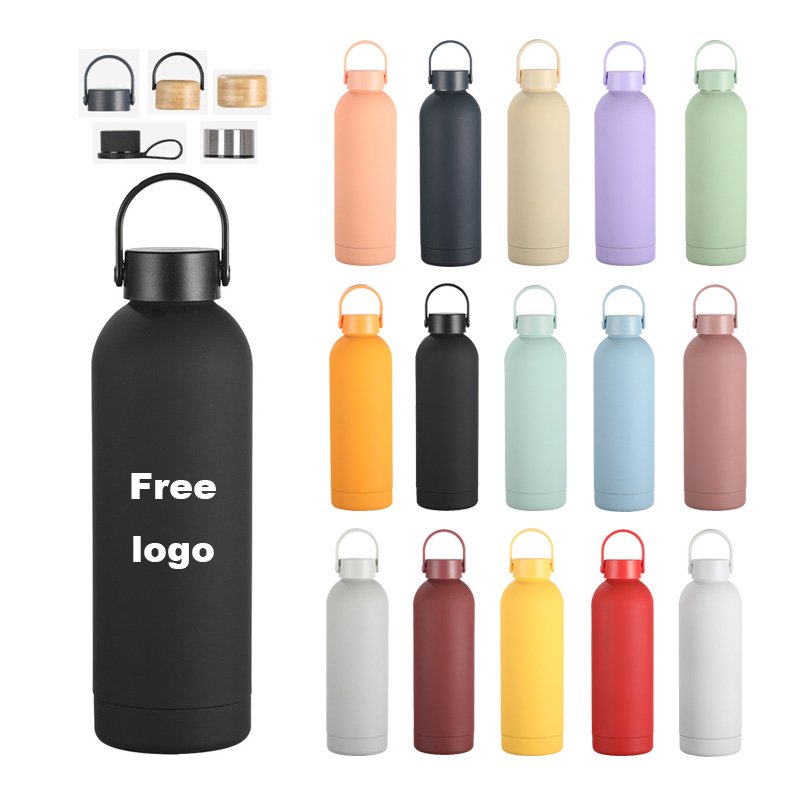 fitness bottles water bottles vacuum flasks gift set stainless steel smart hot water bottle custom logo
