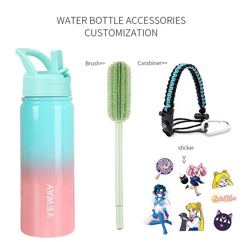 termo acero inoxidable portatil bouteille deau 2022 new double wall vacuum flask insulated custom logo hydro big water flask