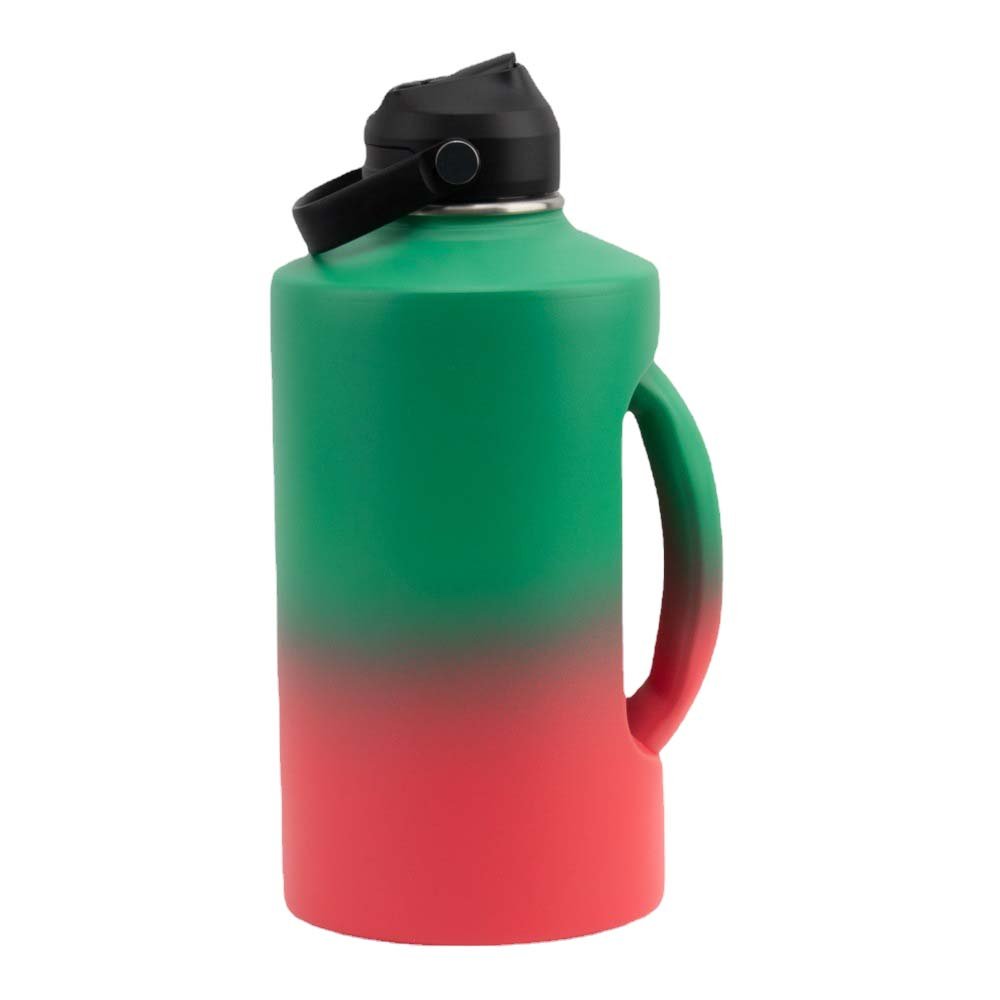 LeMuna 2.2L Stainless Steel Sports Water Flask with Straw Lid , 304 Stainless Steel Double Walled Thermos Bottle with Customized