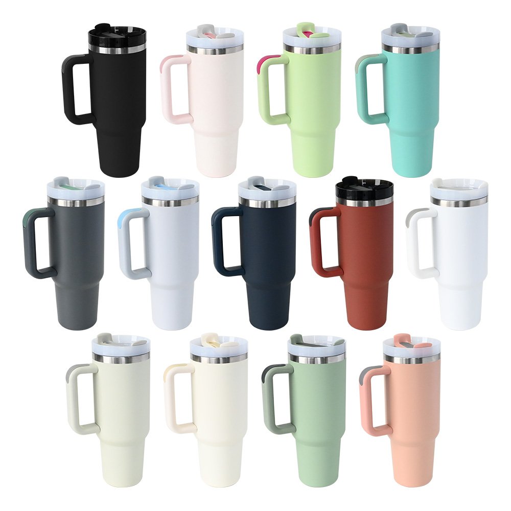 Custom H3.0 metal tumbler cup stainless steel double wall vacuum travel coffee mug gradient 40 oz 40oz tumbler with