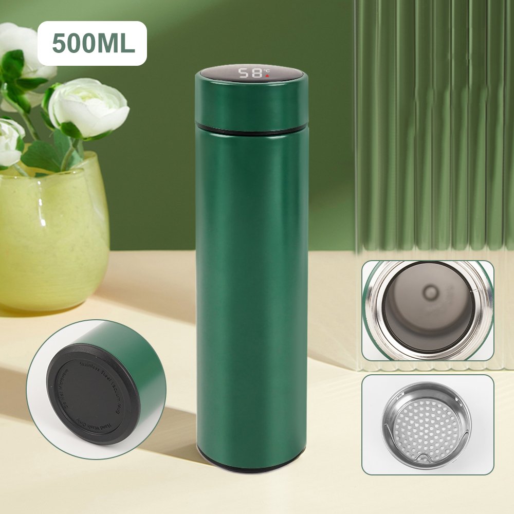flasks vacuum Digital 500 ml Vacuum Flasks LED Temperature Display Stainless Steel termo Smart Water Bottles