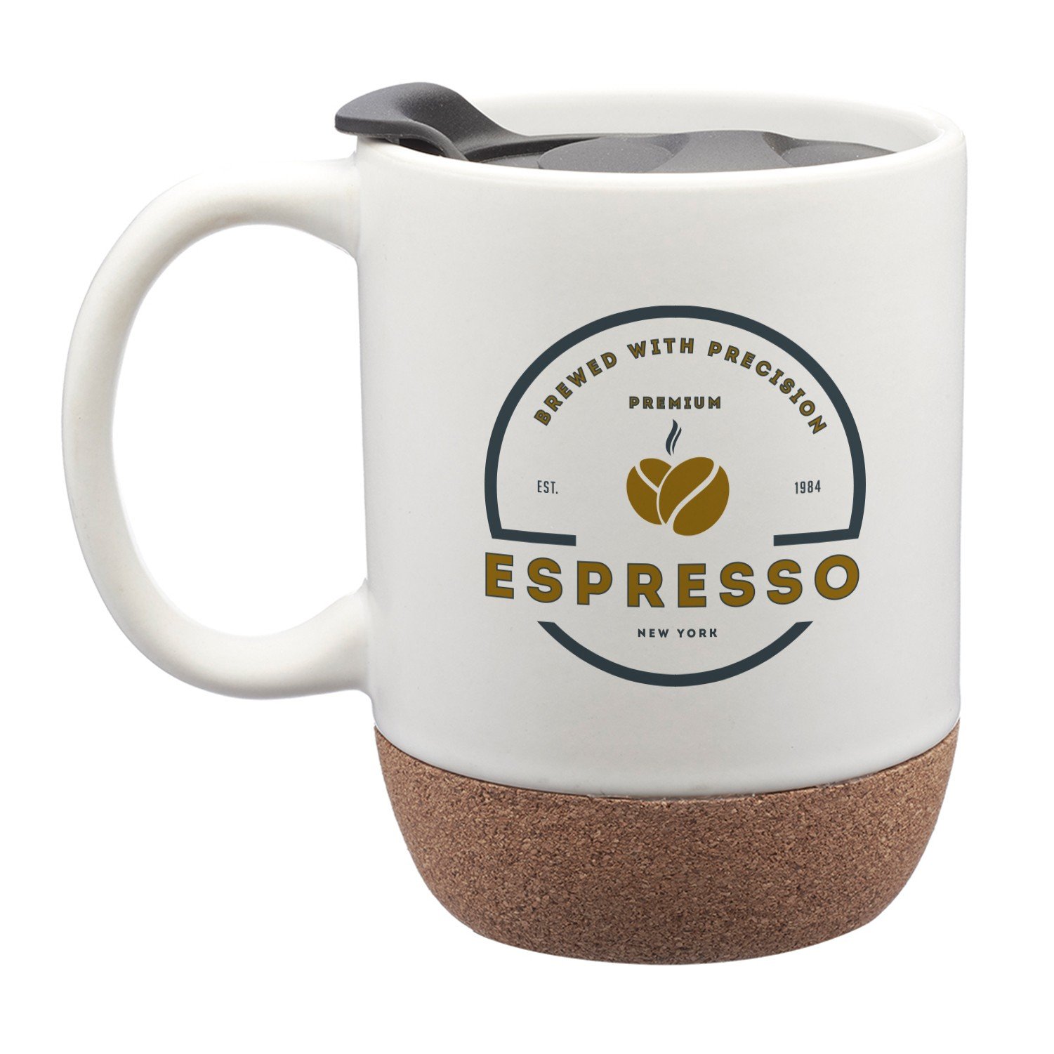 Custom Design 13oz Gogh Ceramic Mug Cork Bottom
